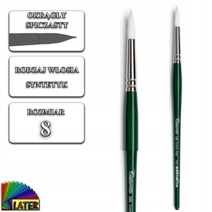 Pędzel syntetyk okrągły rozmiar 8 Tintoretto 206