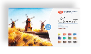 Akwarele Sonnet "Plener" 12 kolorów w kartonowym p