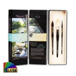 Profesjonalne pędzle do akwareli 3 szt Tintoretto