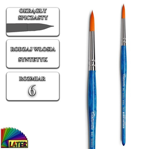 Pędzel syntetyczny okrągły Tintoretto 943\6