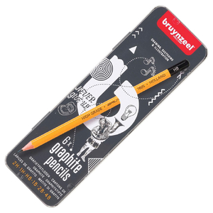 Bruynzeel ołówki 6x graphite 2H 1H HB 1B 2B 4B