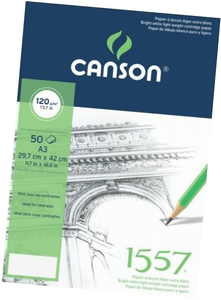 Blok Szkicowy Canson 1557 A3 120g 50 Lekoziarnisty