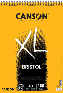 Canson XL Bristol Micro-perforated Pad A3 50a 180g
