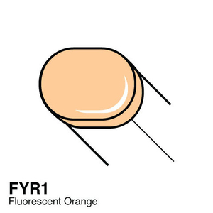COPIC Sketch Marker FYR1 Fluorescent Orange 