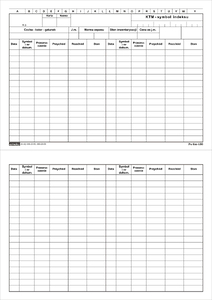 Druk Kartoteka Magazynowa KTM A5 