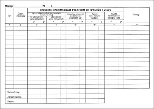 Druk Ewidencja uproszczona A5  