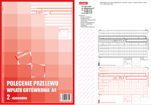 Druk Polecenie Przelew PP A4 2 odc 