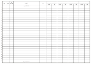 Druk Księga handlowa PUK 187 A3 