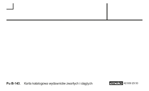Druk Karta Katalogowa wyd. ciąg. bez linijek B-143