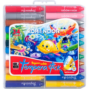 TEMPERA STICK kredki woskowe wykręcane 24kol