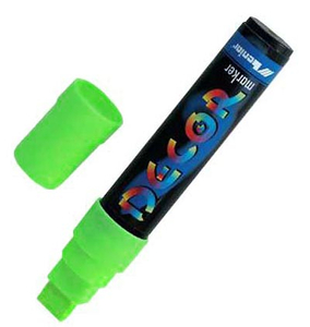 Leniar Marker kredowy 2-15mm do tablicy zielony fl