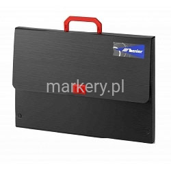 Leniar Teczka czarna A3 (435x315x30mm) red zap obr