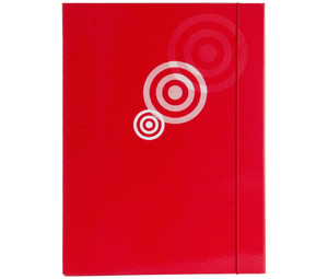 Leniar Teczka Kartonowa A3; na gumkę - czerw