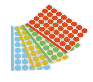 Kółeczka samoprzylepne mix kolor 1200szt