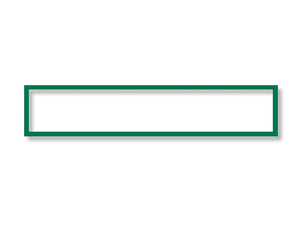 Koszulka magnetyczna 232x52mm ramka zielona 5szt