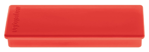 Magnesy Block 2 prostokątne 10szt czerwony