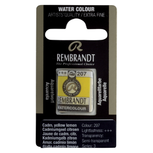 Talens Rembrandt farba Water Half Pan 207 cadm yel