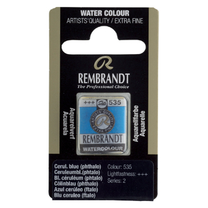 Talens Rembrandt farba Water Half Pan 535 c blue p