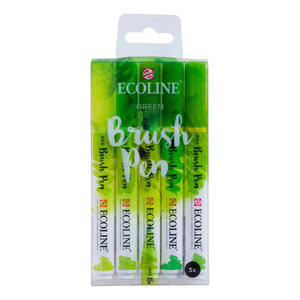 Talens Ecoline Brush Markery 5 kol Green