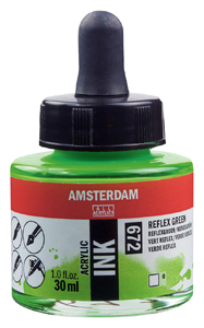 Amsterdam Tusze 30 Zielony Reflex 672