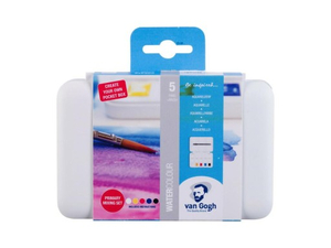 Zestaw akwareli w półkostkach Pocket Box - VanGogh