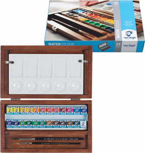 Talens Van Gogh Farby akwarelowe 24x10ml drewno