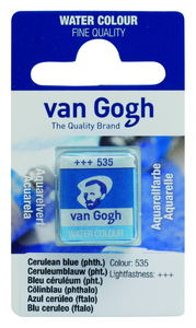 Talens Van Gogh Aquarel Farba kostka 535 Cer Blue 