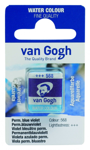 Talens Van Gogh Aquarel Farba kostka 568 PermBlu