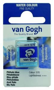 Talens Van Gogh Aquarel Farba kostka 570 Phth Blue
