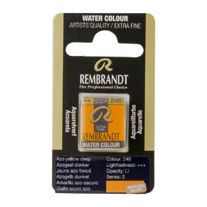 Rembrandt Farby Akwarelowe Żółty Ciemny Azo 248