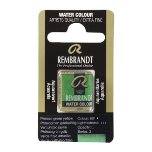 Rembrandt Akwarel Zielono-Żółty Ftalowy 681