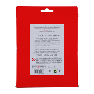 Zestaw 12 Kredek O ŁÓwkowych Bruynzeel Triple