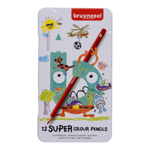 Super Tin 12 Coloured Pencils