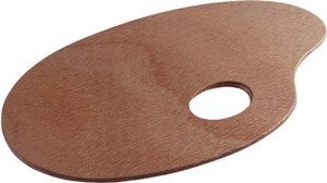 Talens Paleta drewno owalna 25x35x3