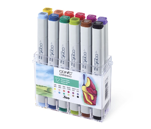 COPIC Classic Kolory Lata Markery zest 12 szt