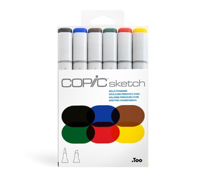 Zestaw Bold Primaries 6 szt. COPIC Sketch