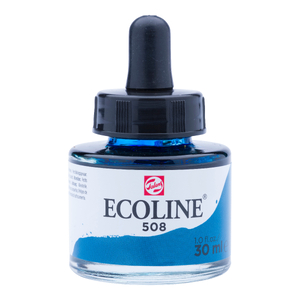 Talens Ecoline Farba Akwarel Płynna 508 Pruss Blue
