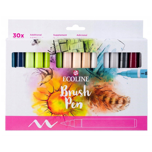 Talens Ecoline Brush Markery 30 kolorów Additional