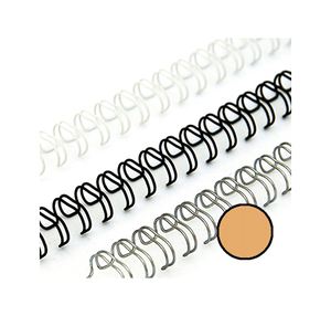 Grzbiety drutowe konfekcj 3:1 9,5 złoty 100 szt