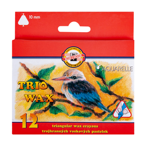 Koh-I-Noor kredki trio wax jumbo akwarelowe 12 kol