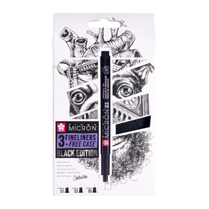 Zestaw cienkopisów Sakura Micron Black Edition 3