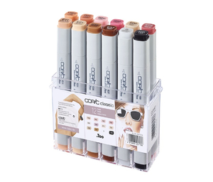 COPIC Classic Markery Kolory Skóry zest 12 szt