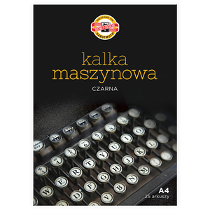 Kalka maszynowa kopiująca A4 czarna 25 ark Koh-I-N