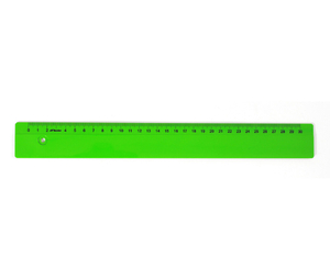 Leniar Linijka kolorowa 30cm zielony plastik