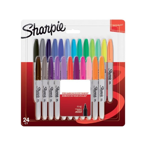 Sharpie Markery Permanentne 24 Kolory Fine