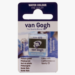 Talens Van Gogh Aquarel Farba kostka 675 Pht Green