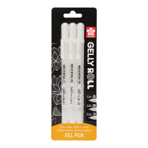 Długopisy żelowe Gelly Roll kpl. 3 szt. 05, 08, 10