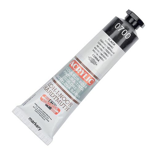 Koh-I-Noor Farba akrylowa Acrylic 700 Czarny 40ml-88853