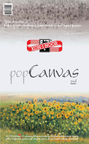 Koh-I-Noor PopCanvas Płótno Malarskie A3 280g blok-92311