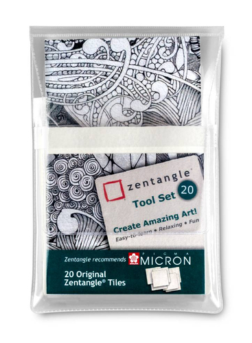 Sakura Zentangle Specjalny Papier bialy 20 szt-127556